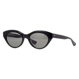 New GARRETT LEIGHT Juvee Black Cat Eye 2096 BK/GRY Sunglasses Women